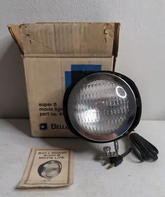 Vintage Bell & Howell Super 8 Movie Light 41969 Box & Instructions Works • $5