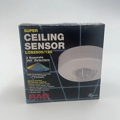 RAB Lighting Super Ceiling Sensor White 2000W 120V LOS2500/120  • $40