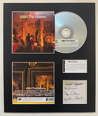 ABBA - Signed Autographed - THE VISITORS - Album Display • £30