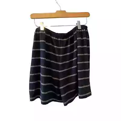 Vince Soft Lounge Shorts Black Chalk Stripe M • $69