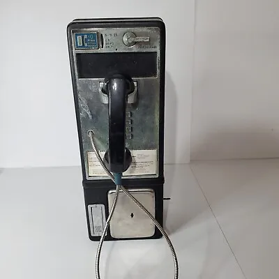 Vintage 1990s AT&T Payphone With Black Receiver Phone Coin Operated Decor  • $399.99