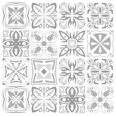 Grey Mosaic Tile Stickers Transfers For Kitchen / Bathroom 145mm X 145mm G08 • £7.49