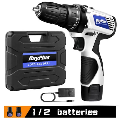 16.8v Cordless Drill Driver Power Lithium-ion Battery Electric Screwdriver +case • $28.10