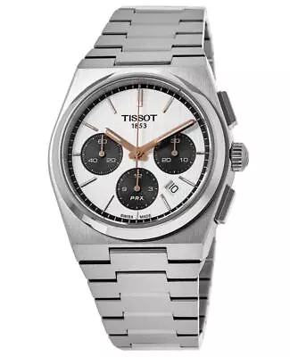 New Tissot PRX Automatic Chronograph White Dial Men's Watch T137.427.11.011.00 • $1463