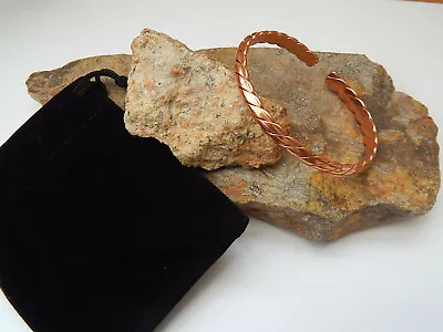 £3.99 • Buy Pure Copper Healing Non Magnetic Pain Relief Thin Band Bracelet/bangle