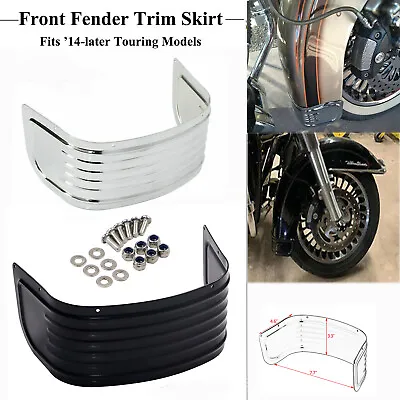 Front Fender Trim Skirt For Harley Road King FLHR FLHT FLHX FLTR Tri Glide 2014+ • $42.19