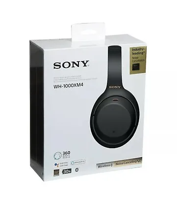 $267 • Buy Sony WH1000XM4/B Premium Noise Cancelling Wireless Over-the-Ear Headphones