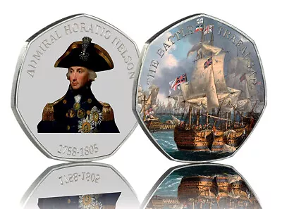 £8.99 • Buy HORATIO NELSON & THE BATTLE OF TRAFALGAR Full Colour Silver Commemorative Albums