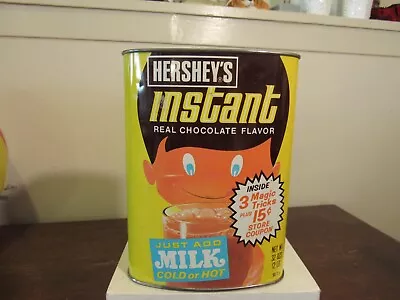 Vintage Hershey's Instant Real Chocolate Flavor 32 Oz. Tin • $15.99