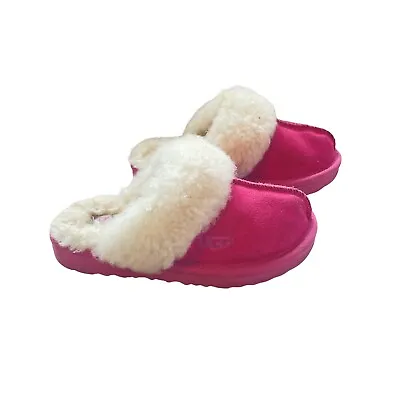 UGG Kid’s Pink Cozy II Slippers Size 11 • $60