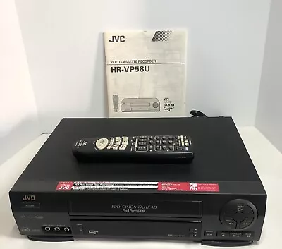JVC VCR Player With Remote HR-VP58U • $64.99