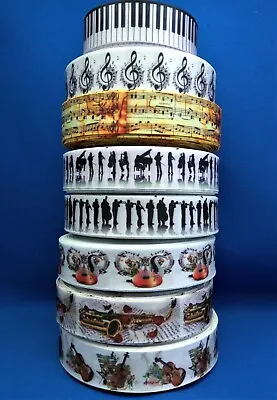 Musical Instruments Musicians Design Satin Cake/craft/hair Ribbon @ MrsMarios • £1.79