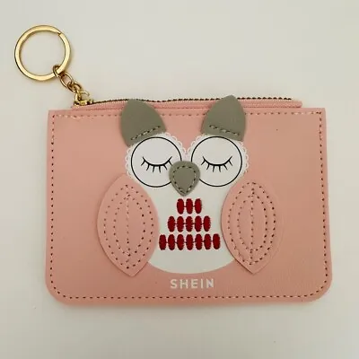 £1.99 • Buy NEW Shein 3D Cartoon Owl Print Pink Card Holder Case Purse Wallet