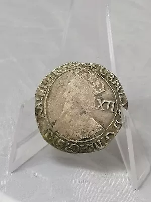 1636-38 Charles I Silver Hammered Shilling Tower Mint. Clipped. Nice Reverse • £12.50