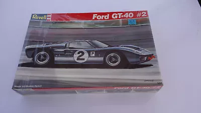 Revell Ford GT-40 #2  1/24 Scale Car Model Kit--Sealed In Plastic **READ* • $29.95