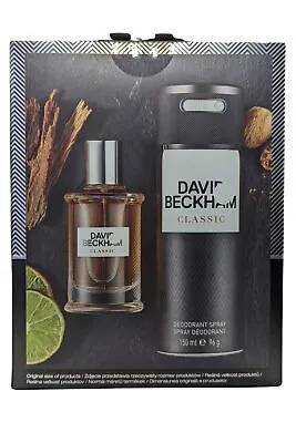 David Beckham Classic Eau De Toilette Spray 40ml Deodorant 150ml Mens Fragrance • £12.49