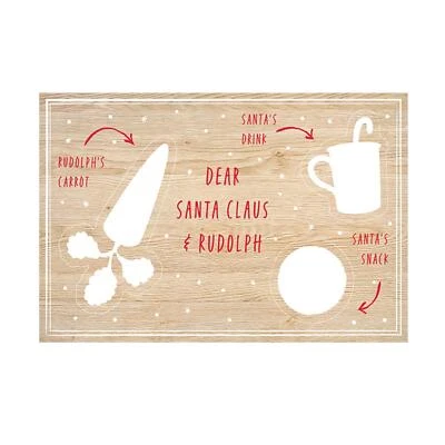 Christmas Eve Treat / Snack Board For Santa And Rudolph Wooden • $23.05