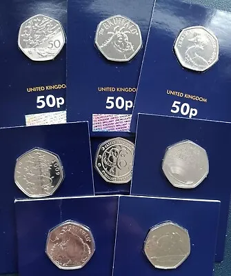 BUNC 50p Coins Change Checker Blue Card Brilliant Uncirculated Kew Gardens Rare • £34.95