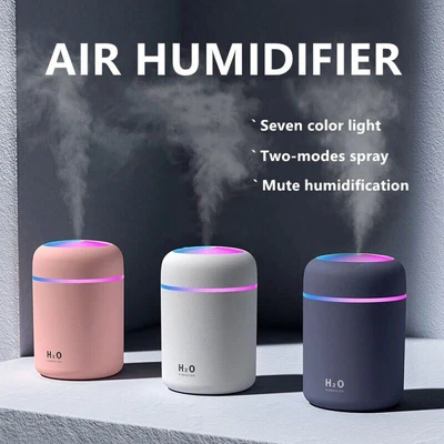 $10.82 • Buy USB Mini Car Humidifier Air Purifier Freshener Led Aroma Essential Oil Diffuser