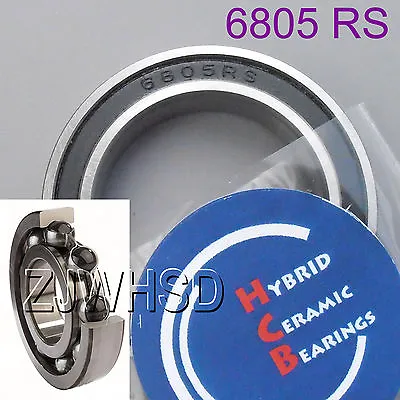 6805 2RS Si3N4 Ceramic Ball Bearing Rubber Sealed 61805 BB Hubs 25 X 37 X 7 Mm • $16.09