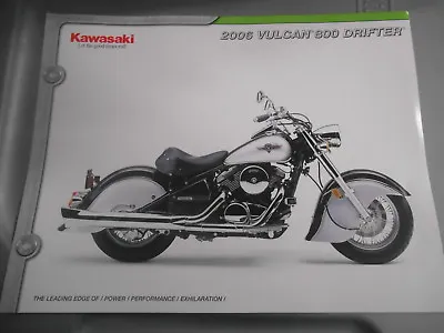 Kawasaki Dealer Sales Specification Chart 2006 Vulcan 800 Drifter • $9.99