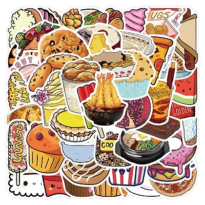 50pcs Food Stickers Collection 2 Vinyl Decal Laptop Waterproof Kids Stickers • $4.99