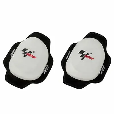 Official MotoGP Pro Series Square Motorcycle Knee Sliders Bike Knee Pads White • $43.15