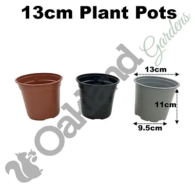 13cm Plant Pots 1 Litre Plastic Tall Deep Full Nursery Flower Pot 5  Seedling • £5.60