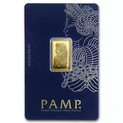 5 Gram Gold Bar-PAMP Suisse Lady Fortuna Veriscan®(In Assay) • $414.76