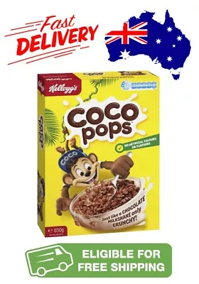 Kellogg's Coco Pops Chocolatey Breakfast Cereal 650g • $17.50