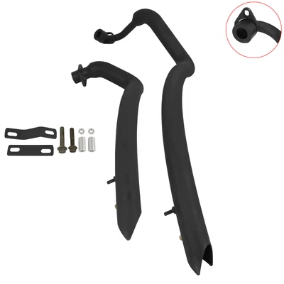 $268 • Buy Exhaust Pipes System Fit For Yamaha V Star 650 XVS400 XVS650 Dragstar 650 Black