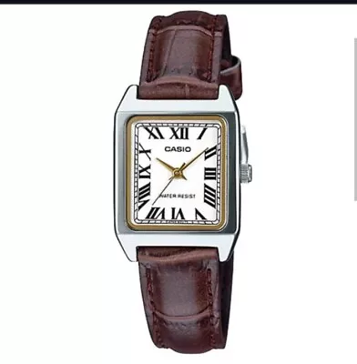 New Casio Ladies Watch LTPV007 Rectangular Roman Dial Water Resistant With Box • $70