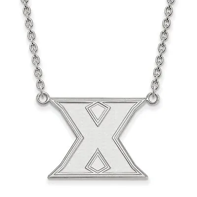 Xavier University Musketeers School Letter Logo Sterling Silver Pendant Necklace • $78.99