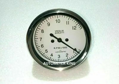 Veglia Borletti Tachometer WHITE FACE DUCATI 12000 Rpm 4:1  • $19.14
