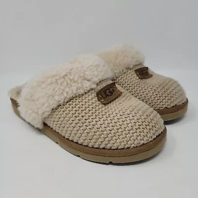 UGG Slippers Womens 9 Cozy Knit Tan • $50