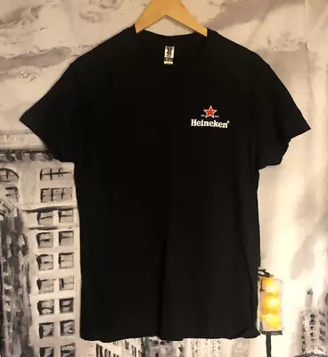 £9.99 • Buy HEINEKEN Logo Mens Black T-shirt M Medium - Beer Lager Craft - BRAND NEW