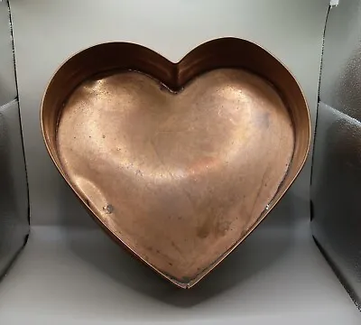 Vintage Solid Copper Heart Mold Handmade Pan / Tray Possibly A Michael Bonne • $59.99