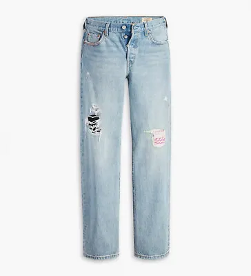 Levi's 150th Anniversary Women 501 90's Straight Fit Button Fly Jeans  Blue  NWT • $62.99