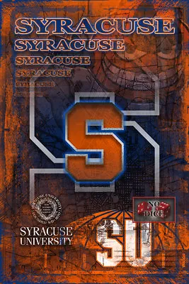 $34.99 • Buy SYRACUSE ORANGE Poster Syracuse Orange NCAA Football Print Free Shipping Us