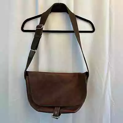 Dark Brown Ellington Leather Messenger Bag Purse • $40