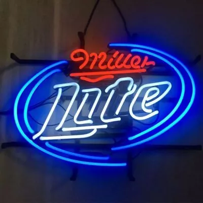 Neon Light Sign Lamp For Miller Lite Beer 17 X14  Miller High Life Night Decor • $120.98