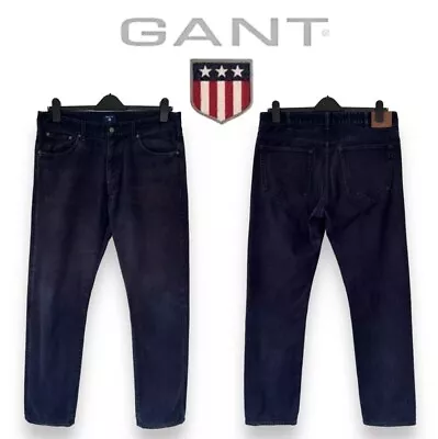 GANT Men’s Regular Fit Straight Leg Jeans Size W34 L32 • £14.95