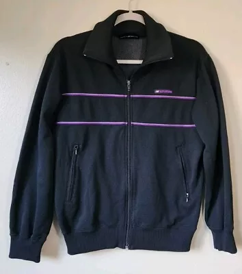 Mizuno Superstar Track Jacket Black Purple Made In Japan Size Small  • $34.99