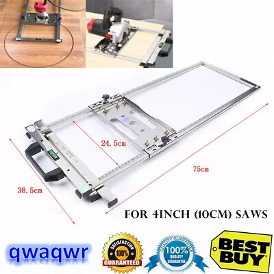 Circular Saw Guide Rail System Accurate Rip-Cut Track Edge Cutting For 4'' Saw • $40.85