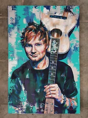 Ed Sheeran Portrait Poster PRINT From Original Painting By Lana Arkhi A3 • £40