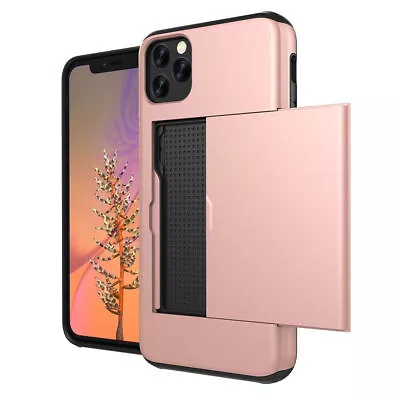 $10.18 • Buy For IPhone 14 11 12 13 Pro Max 7 8 Plus Card Holder Shockproof Wallet Case Cover
