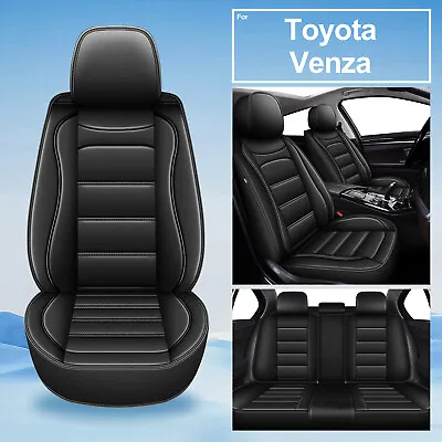 Faux Leather Car 5-Seat Cover Front Rear Cushion Pad For Toyota Venza 2009-2016 • $119.99