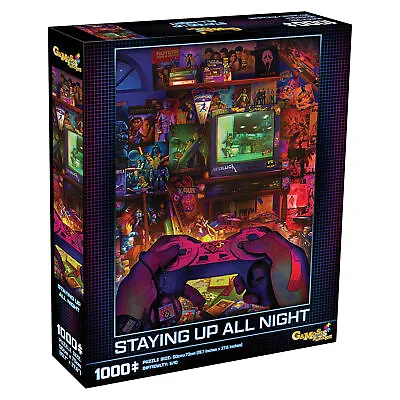 Video Game Puzzle 80's Nostalgia 1000pc Jigsaw Artist Rachid Lotf • $16.99