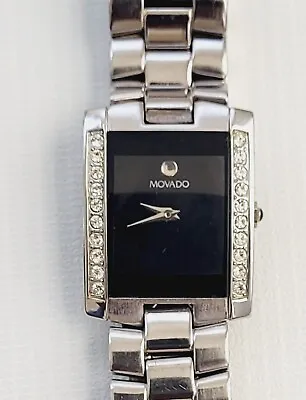 Vtg Movado Eliro Men's Wristwatch Stainless Steel Quartz Water Resistant Watch • $925