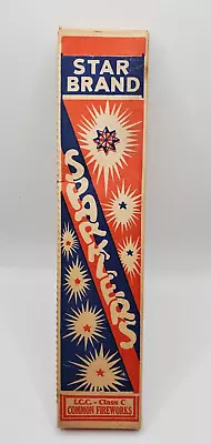 Vintage Star Brand No. 8 Sparkler Box Empty - Very Nice • $29.95